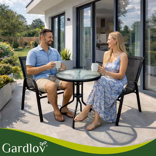 Balkongmöbelset – Bord + 2 stolar Gardlov