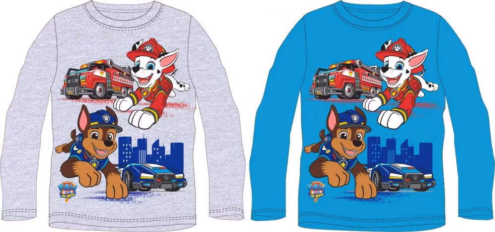 2 st - Paw Patrol barn långärmad t-shirt, topp 98-128 cm