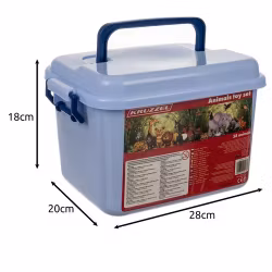 Djur figurset 48 delar – bondgård & safari leksaker barn