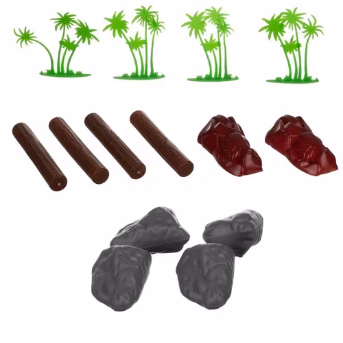 Djur figurset 48 delar – bondgård & safari leksaker barn