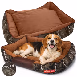 Hundeseng sofa til hunde blød, fluffy og komfortabel mellemstor hund - grå