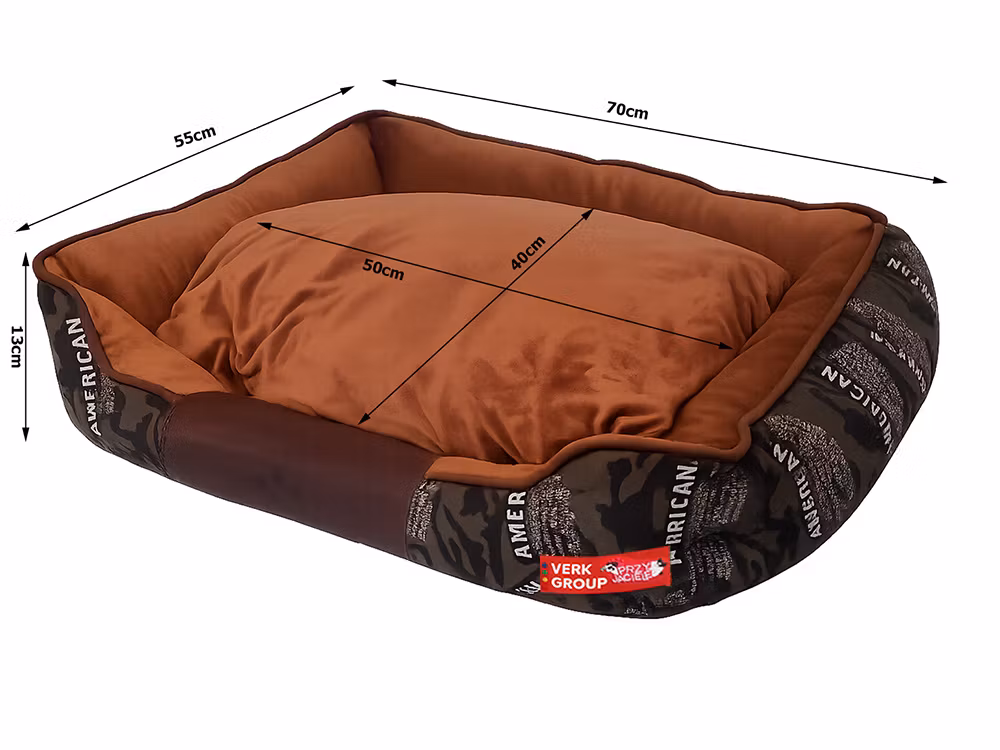 Hundbäddssoffa för hundar mjuk fluffig bekväm medelstor hund - grå