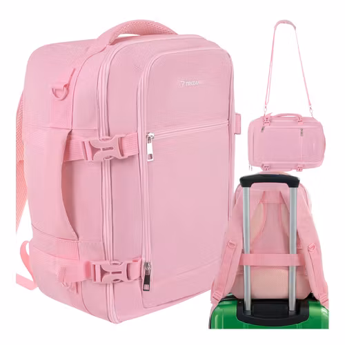 Trizand Reseryggsäck 40 × 25 × 20 cm – 20L (Rosa, 2-i-1)