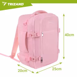 Trizand Reseryggsäck 40 × 25 × 20 cm – 20L (Rosa, 2-i-1)