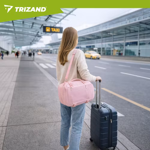 Trizand Reseryggsäck 40 × 25 × 20 cm – 20L (Rosa, 2-i-1)