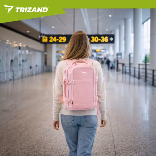 Trizand Reseryggsäck 40 × 25 × 20 cm – 20L (Rosa, 2-i-1)