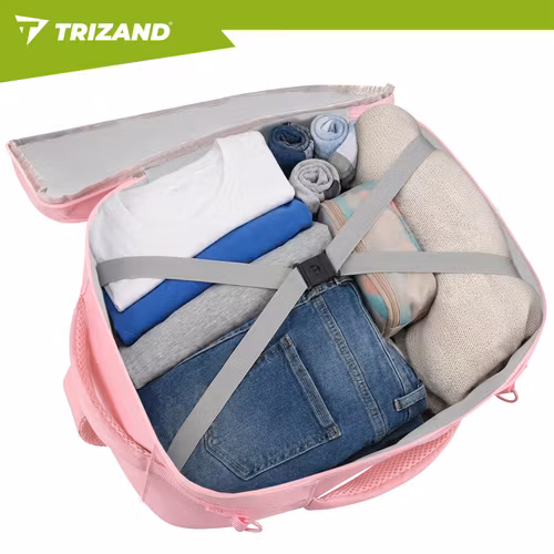 Trizand Reseryggsäck 40 × 25 × 20 cm – 20L (Rosa, 2-i-1)