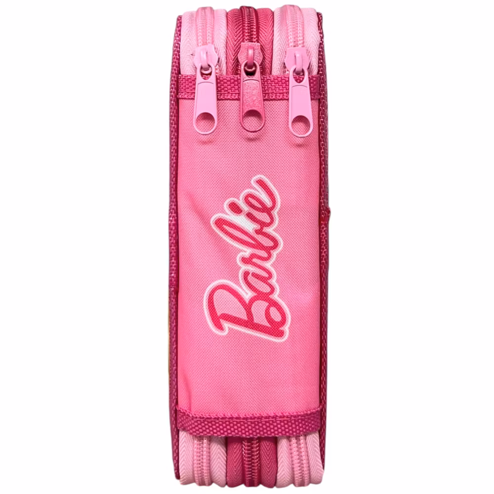Barbie Pennfodral Fyllt 3 Lager – Rosa Skolfodral med Innehåll