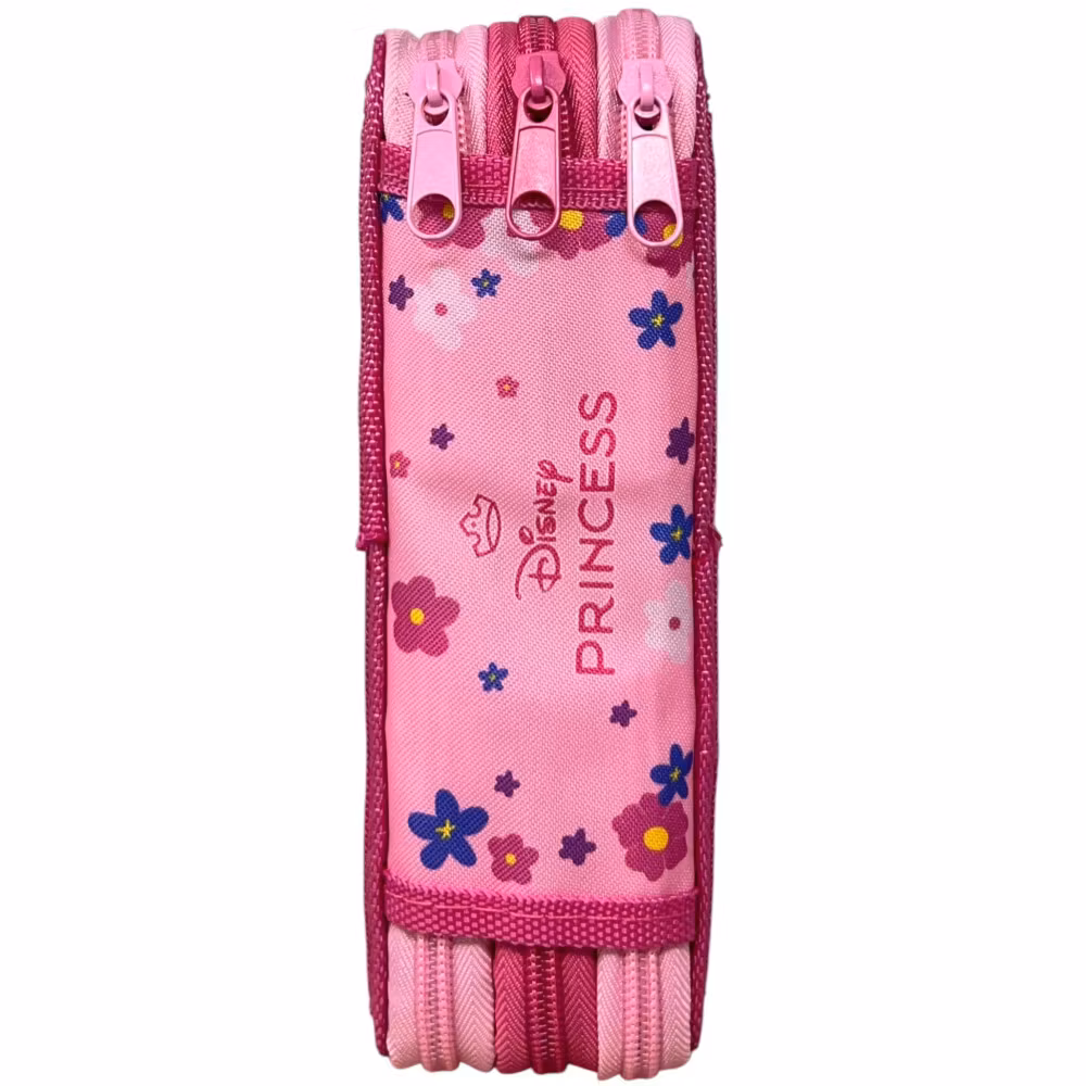 Disney Princess Pennfodral Fyllt 3 Lager – Rosa Skolfodral