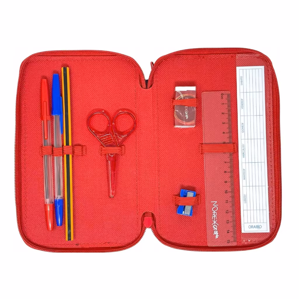 Disney Mickey Pennfodral Fyllt 3 Lager – Blått Skolfodral