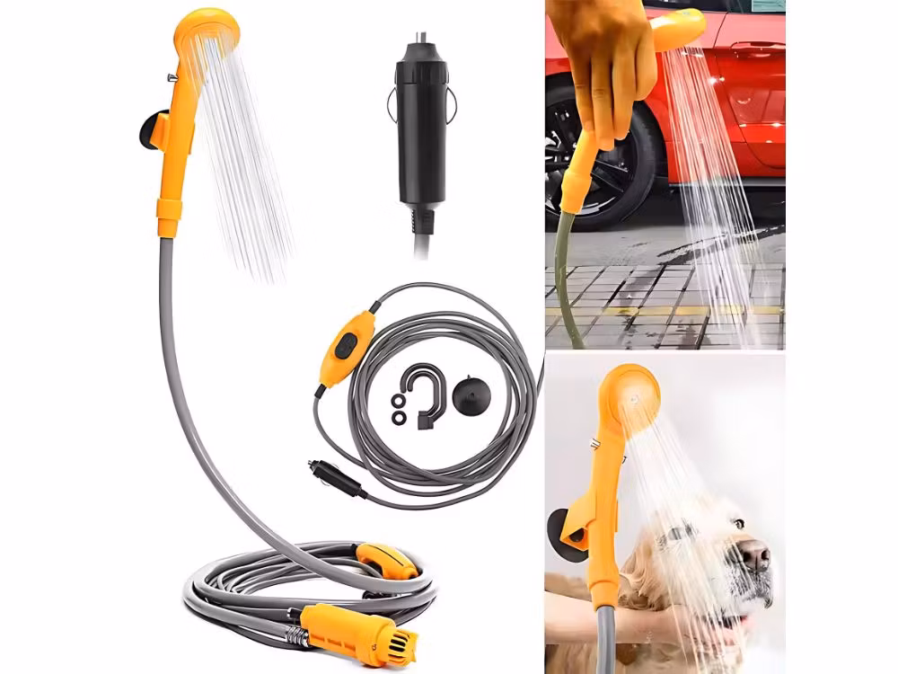 Campingdusch 12V – Portabel Turistdusch för Bil & Resa