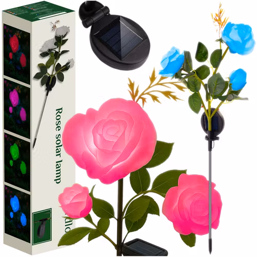 Solcells lampa rosor LED – Trädgårdsbelysning GARDLOV