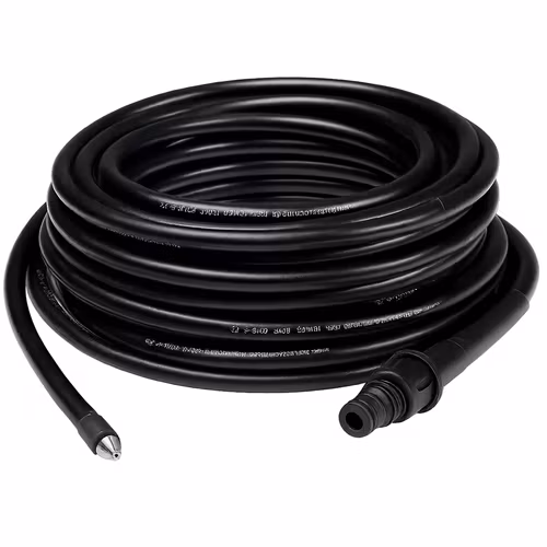 Rörrengöringsslang med adapter 15m