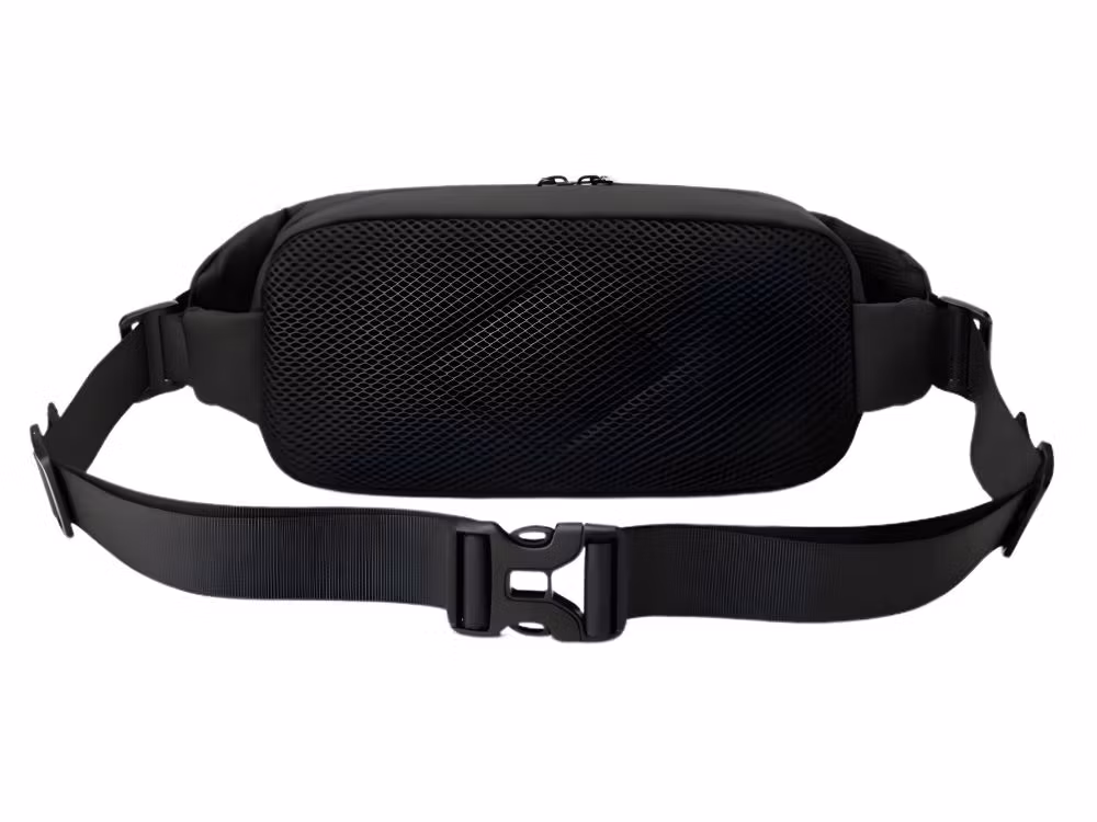 Herr njurväska höftväska bältesväska justerbar sportväska svart