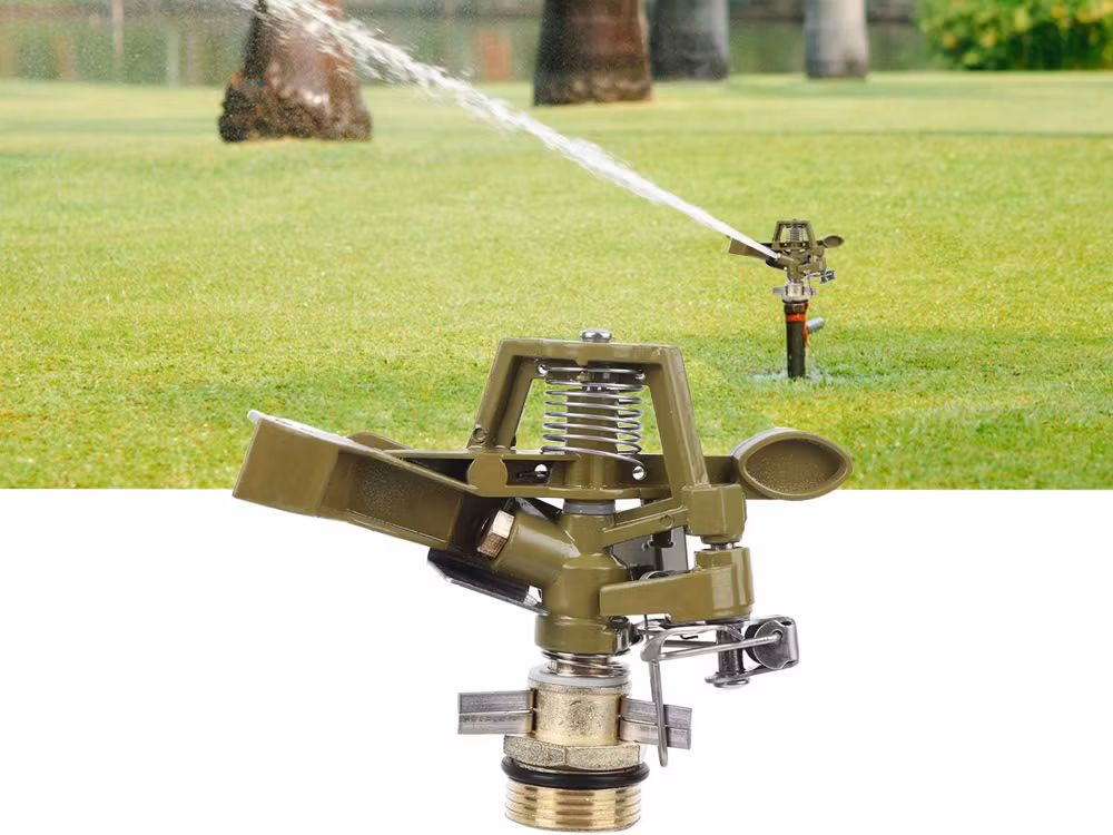 360° roterande pulserande gräsmattaspridare i metall