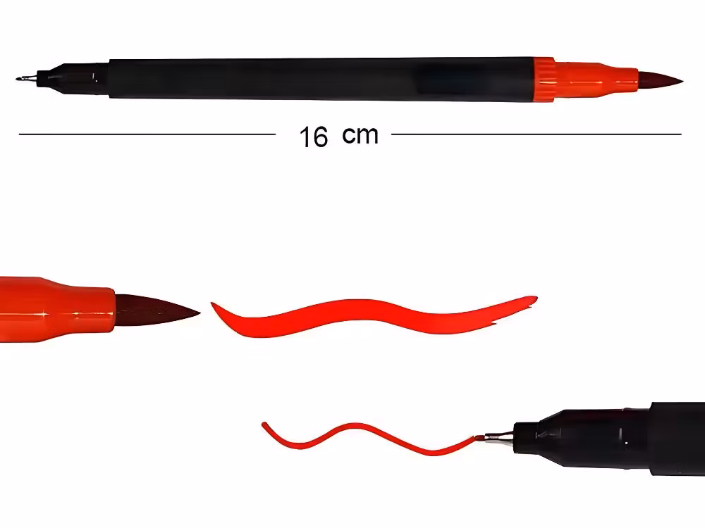 MARKERPENNASET 100 FÄRGER AKVARELLPENNA DUBBELSIDIGA + FODRAL