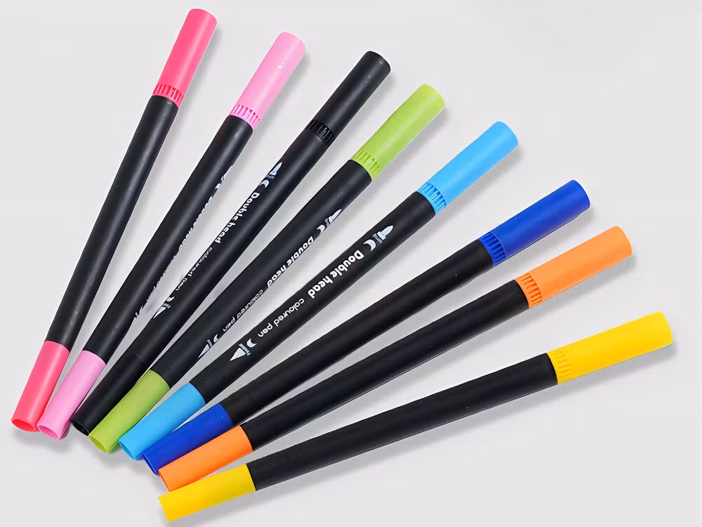 MARKERPENNASET 100 FÄRGER AKVARELLPENNA DUBBELSIDIGA + FODRAL