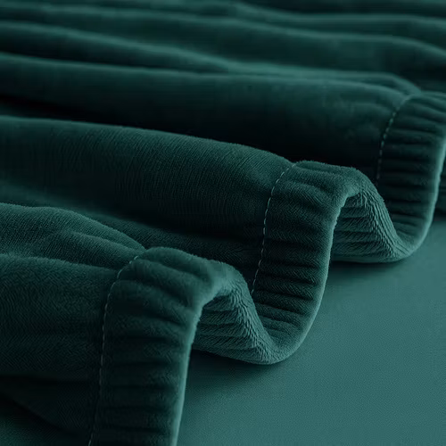 Sofföverdrag Hörnsoffa 190–230 cm Mörkgrön Sammet | RUHHY