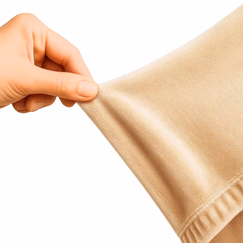 Sofföverdrag Hörnsoffa 190–230 cm Beige Sammet | RUHHY