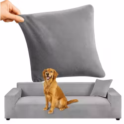 Sofföverdrag Hörnsoffa 190–230 cm Mörkgrå Sammet | RUHHY