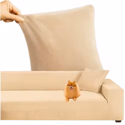 Sofföverdrag Hörnsoffa 145–185 cm Beige Sammet | RUHHY