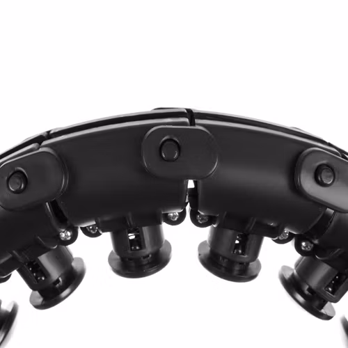 Smart Hula Hoop med Vikt & Massagerullar – Justerbar 30–42 cm