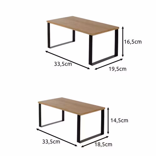 Bambu kryddhylla 2-pack – stapelbar köksförvaring i naturdesign