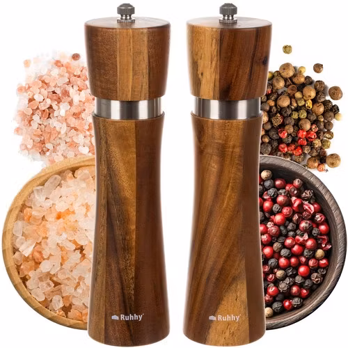 Salt- & Pepparkvarn i Trä – Set med 2 st