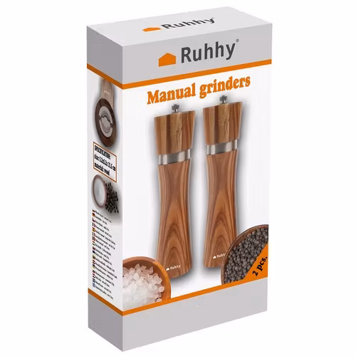 Salt- & Pepparkvarn i Trä – Set med 2 st