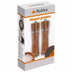 Salt- & Pepparkvarn i Trä – Set med 2 st