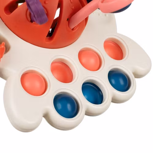 Sensorisk Leksak 6-i-1 för Barn – Bitring & Motorikleksak