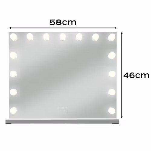 Soulima LED Sminkspegel Hollywood 58 cm – Dimbar Belysning