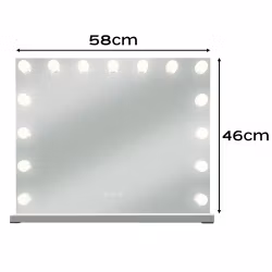 Soulima LED Sminkspegel Hollywood 58 cm – Dimbar Belysning