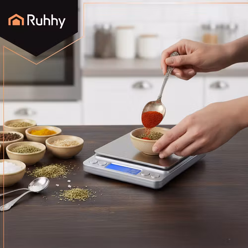 Precision Köksvåg 0,1g–2kg Ruhhy – Digital LCD Vå