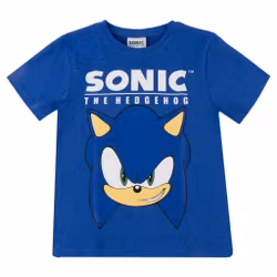 Sonic T-shirt Barn Blå – Kortärmad 116–152 cm