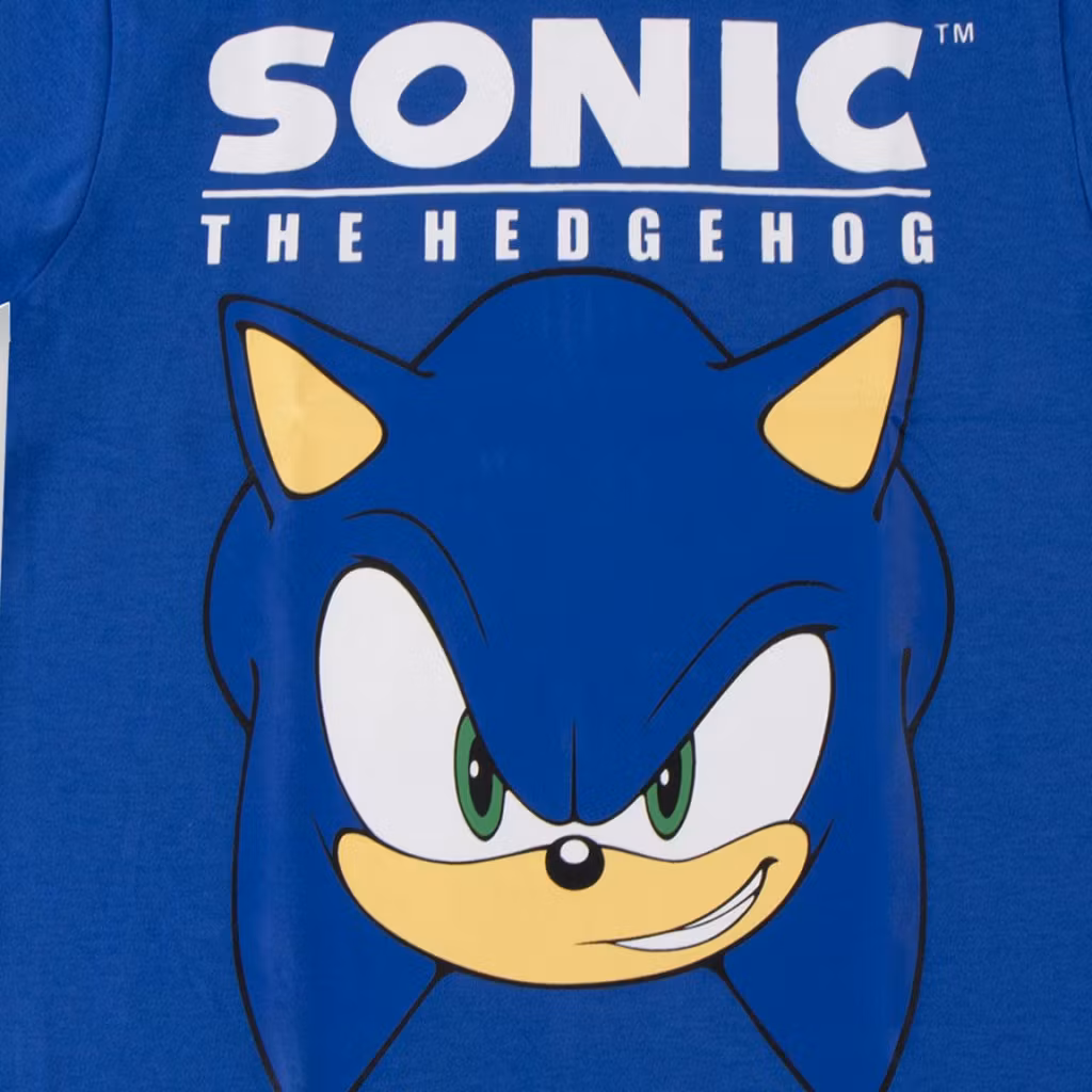 Sonic T-shirt Barn Blå – Kortärmad 116–152 cm