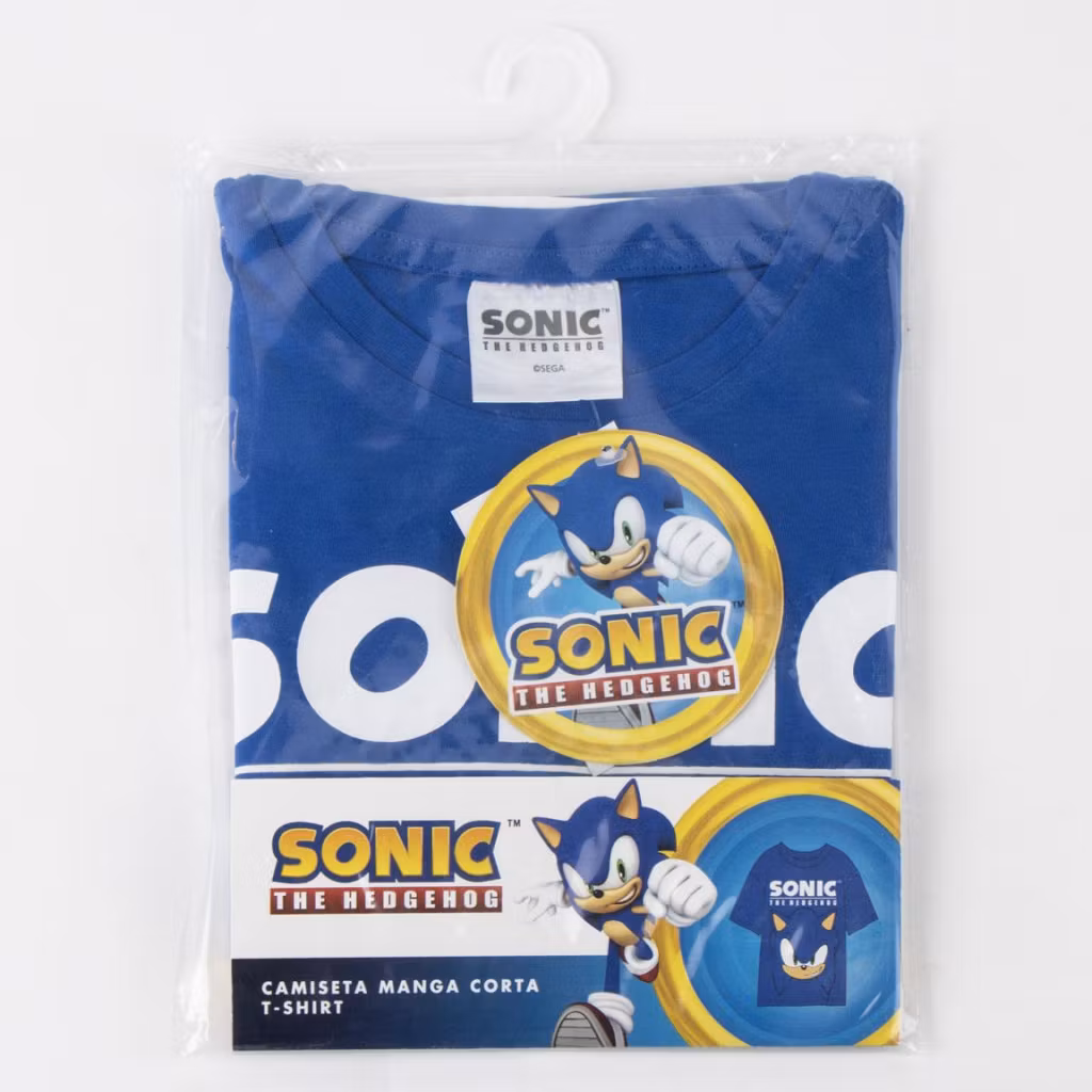 Sonic T-shirt Barn Blå – Kortärmad 116–152 cm