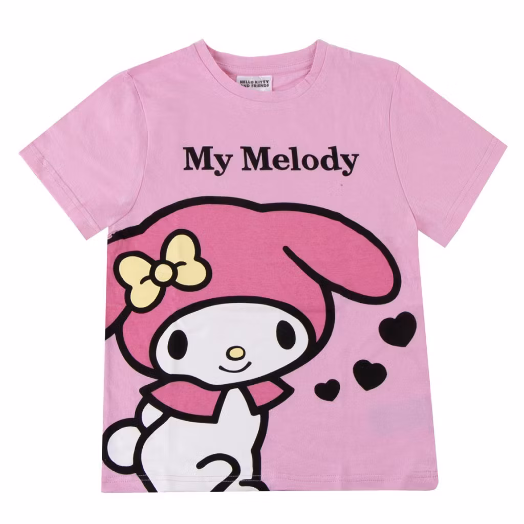 Hello Kitty My Melody T-shirt Barn Rosa – 116–152 cm