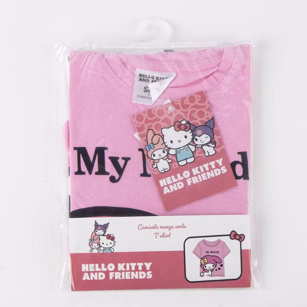 Hello Kitty My Melody T-shirt Barn Rosa – 116–152 cm