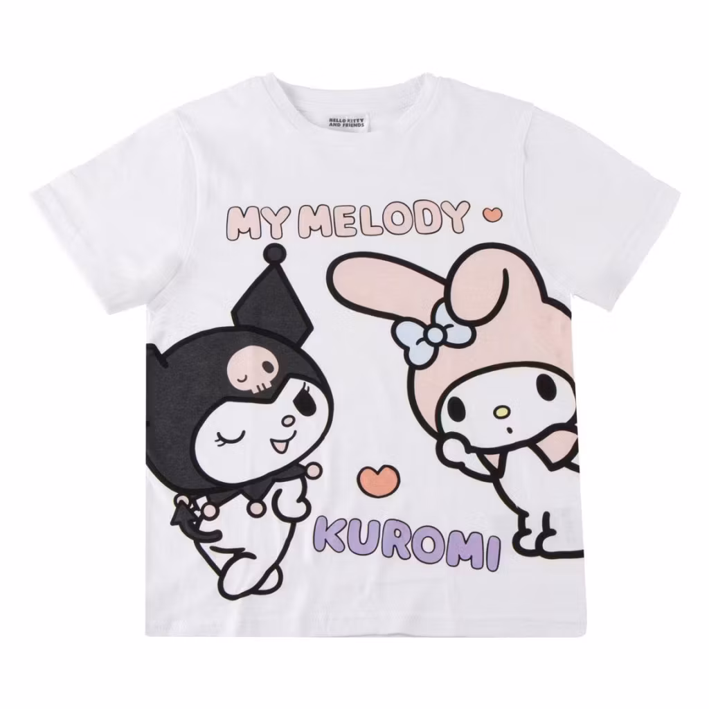 Hello Kitty My Melody T-shirt Barn Vit – 116–152 cm