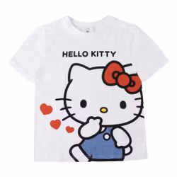 Hello Kitty Hearts T-shirt Barn Vit – 116–152 cm