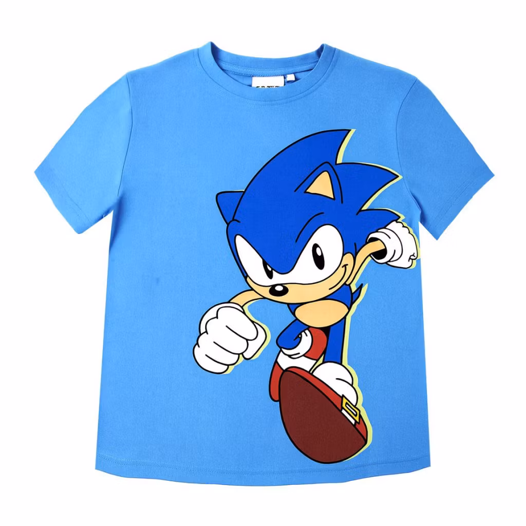 Sonic Run T-shirt Barn Blå – 116–152 cm