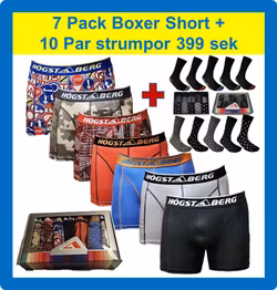 7 Pack Boxer Short + 10 Par strumpor PÅ KÖPET