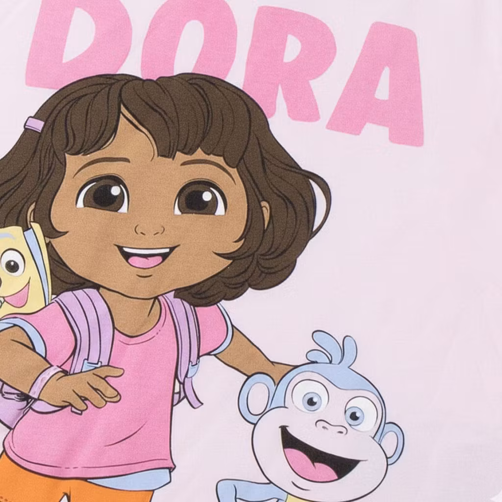 Dora Let’s Go T-shirt Barn Rosa – 98–116 cm