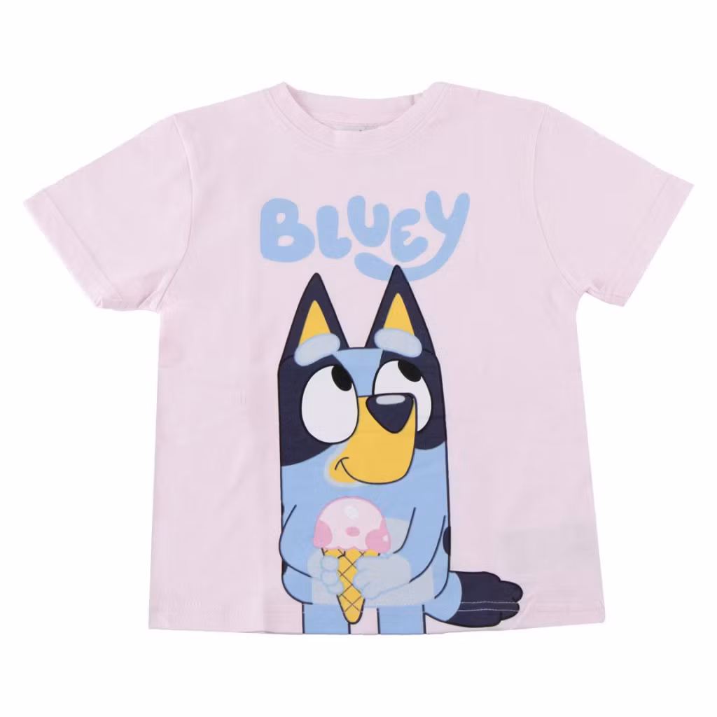 Bluey Ice Cream T-shirt Barn Rosa – 98–116 cm