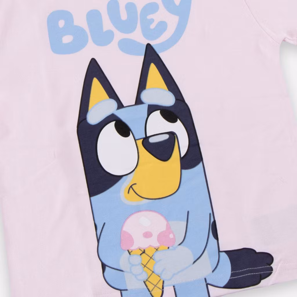 Bluey Ice Cream T-shirt Barn Rosa – 98–116 cm