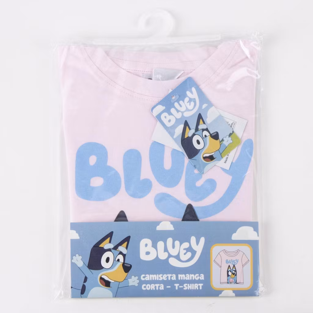 Bluey Ice Cream T-shirt Barn Rosa – 98–116 cm
