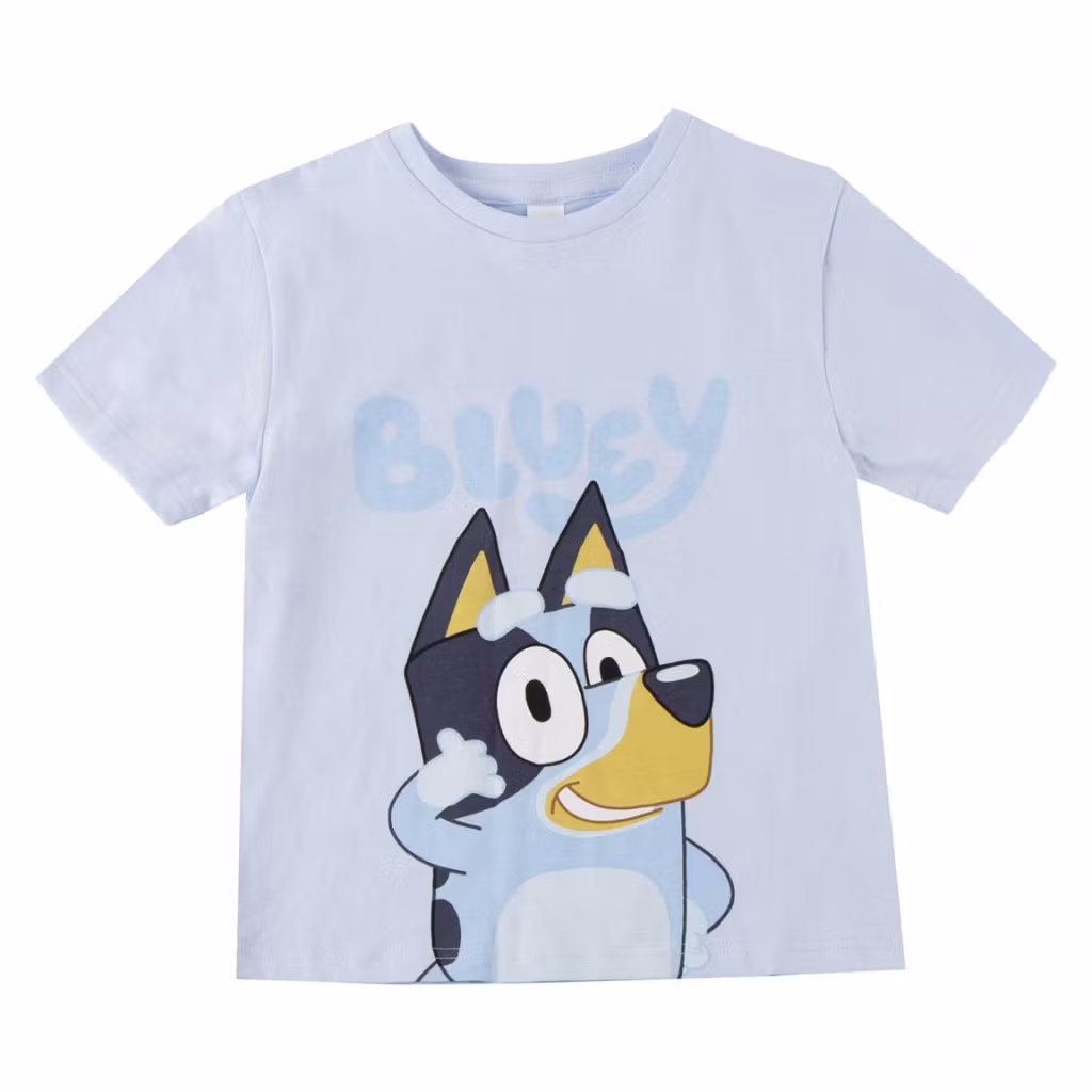 Bluey Smile T-shirt Barn Blå – 98–116 cm