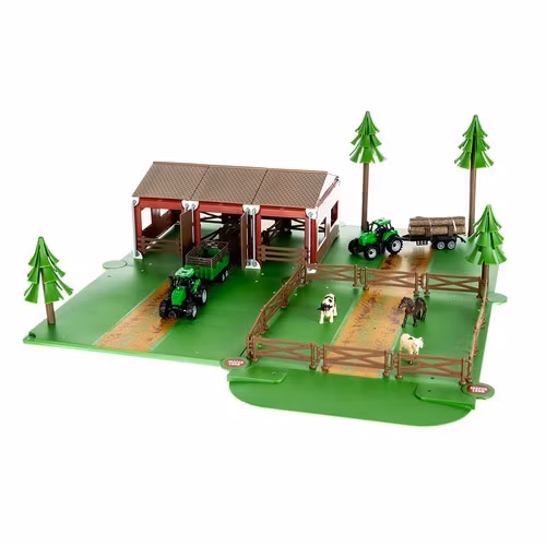 Bondgård Lekset Barn 102 Delar – Djur & Traktorer