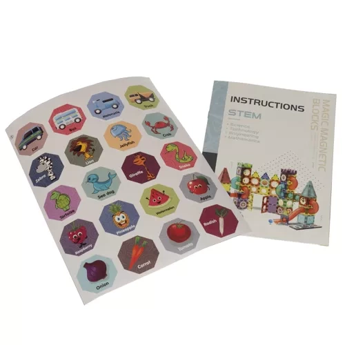 Magnetiska Byggklossar 77 delar – Lysande Byggset Barn